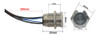 Pulsador Metalico 19mm Azul Con Retencion Ip68 Sumergible 2