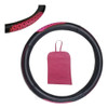 Cubre Volante Zigzag Negro/ Fucsia + Bolsita Multiuso- Mujer 0 Cubre Volante Zigzag Negro/ Fucsia + Bolsita Multiuso- Mujer 0