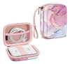 Funda Protectora Para Canon Ivy Marmol Rosa +  Tira 0