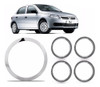 Kit Aros Difusores Aire + Aro Cromado Base Cufia Gol Trend 0