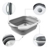 Tabla Cortar Picar Bandeja Colador Canasto Plegable Silicona 3