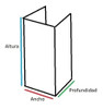 Exhibidor  Medio Cubo 15cm X 4und. Full-acril 4