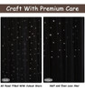Kinryb Cortinas Decorativas Con Corte De Estrellas, Cortinas 7