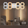 Wyscl 3d Led Reloj De Pared Big Digital Clock 9.7 Pulgadas L 3