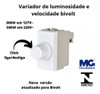 Kit Conjunto Dimer Variador 300/500w + 2 Inter Simples Sleek 1