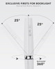 Luz De Lectura Flexible Para Cama, Blanco, Carga Usb 2