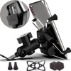 Suporte Celular Motocicleta Com Carregador Universal Usb 0