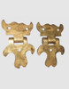 Antiguas Bisagras Bronce Macizo Leer 5