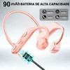 Fone De Ouvido Bluetooth Condução Óssea Rosa Super Conforto 2
