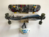 Soporte De Pared P/ Skate O Longboard Con Estante Para Casco 1