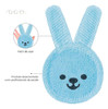 Oral Care Rabbit: Luva De Cuidado Oral Azul - Mam 3