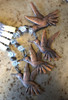 8 Pesas Para Mantel Mariposa Lisa Metal Plata Envejecido 1