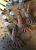 8 Pesas Para Mantel Mariposa Lisa Metal Plata Envejecido 2