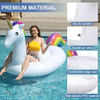 Tounature Flotador Inflable Gigante De Unicornio 2