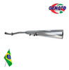 Caño De Escape Completo Para C110 Corto Cromado - Gemoto 6