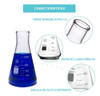 Erlenmeyer 250 Ml Vidrio Borosilicato 3.3 2