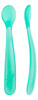 Cucharas Blandas De Silicona 6m+ X2 Chicco Celeste 1