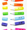 Resaltador Punta Chata Trabi X5 Unidades Varios Colores Surt 1