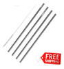 Nuevo 4pcs Beber Pajas Paja Recta Reutilizable De Acero Inox 2