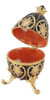 Pintado À Mão Esmaltado Faberge Ovo Decorativo Articulado Je 4