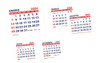 Calendario 2024 Imprimible Mignon Editable Powerpoint Vector 0