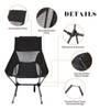 Silla De Camping Plegable Ultraligera Crnyudy Con Respaldo A 2