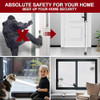 Barra De Seguridad Ajustable Para Puertas Y Patios Blanco 6