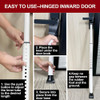 Barra De Seguridad Ajustable Para Puertas Y Patios Blanco 7