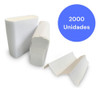 Toallas Intercaladas Blancas Para Dispenser X 2000 Unidades 0