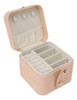 Estojo De Joias Pequeno De Couro Pu Jewelry Travel 3