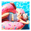 Boia Inflável Donut Rosquinha Praia Piscina Adulto Criança 3