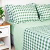Set - De Cubrecama Verde 2 Plazas Microfibra Suave Vichy 1