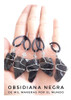 Collar Obsidiana Negra Piedra Natural. Acero, Protección 2