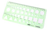 Modelo Geométrico De Círculo Quadrado Hexagonal Régua Stenci 6