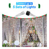 Cadena De Luces Led, 8 Modos De Luz Parpadeante De Navidad, 3