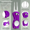 Marcador De Bolas De Golf Herramienta De Divots Violeta  4u 2 Marcador De Bolas De Golf Herramienta De Divots Violeta  4u 2