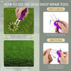 Marcador De Bolas De Golf Herramienta De Divots Violeta  4u 3 Marcador De Bolas De Golf Herramienta De Divots Violeta  4u 3