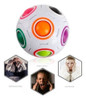 Cubo Mágico Puzzle Bola En Forma De Giro Juguete Arco Iris Y 3