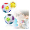 Cubo Mágico Puzzle Bola En Forma De Giro Juguete Arco Iris Y 5