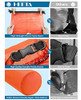 Bolso Impermeable Resistente Al Agua 40l Naranja Clear 3