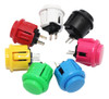 10 Botones Pulsadores Arcade 24mm Int - 27mm Ext Rojo 2