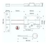 Pasador Puerta Llave 6