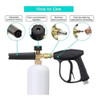 Pistola Lanza Espuma Hidrolavadora Lavado Autos - Equilimp 3