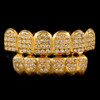 Parrilla Para Dientes Grillz Zirconias Dorado 2