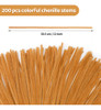 Limpiapipas De Chenile De 30cm Pack 200u  Marron Claro 3