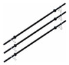 Kit 3 Barras Para Body Pump Musculação Academia + Presilhas 0