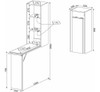 Armário Tábua De Passar Retrátil Tp3030 Branco - Tecno Mobil 3