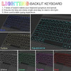 Teclado Compatible Ms Surface Pro7 Proplus Iluminado 7 Color 1