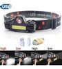Linterna Vincha Minera Led Recargable Usb Con Iman 1