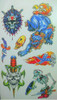 Tatuajes Temporales Tattoos 5 Laminas /  Block Nro. 20 1